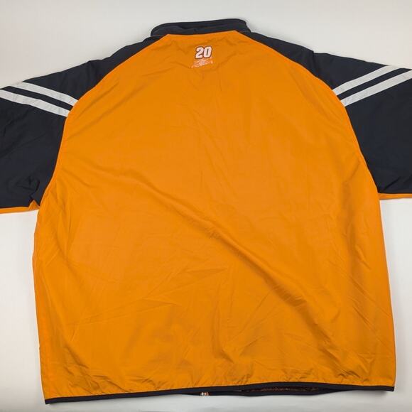 Vintage Tony Stewart #20 Home Depot Nascar Orange Windbreaker Jacket Size 3XL - Picture 2 of 8